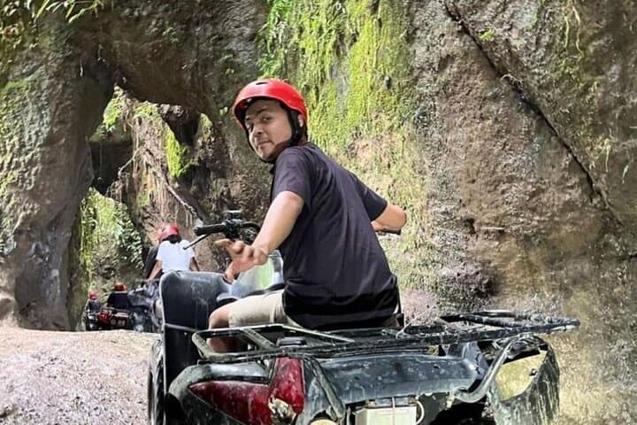 Bali ATV Kuber: Historic Tunnel Ride and Waterfall Rafting Combo in Ubud photo 2