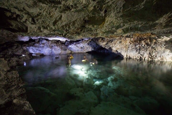 Deep Dive Into Anahulu Cave Pool: Guided Unlit Cave Exploration on Tongatapu