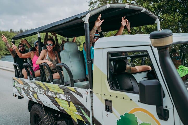 Aruba Jeep Tour to the Natural Pool & Baby Beach — Conchi, Fontein Cave and Off‑Road Trails