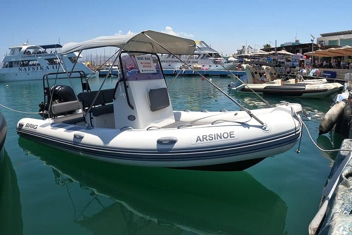No-License Self-Drive Boat Hire to Blue Lagoon — Latchi Akamas Explorer photo 2
