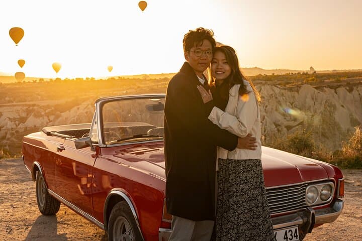 Classic Car Sunrise & Sunset in Cappadocia — Balloon Takeoff Photo Tour photo 2