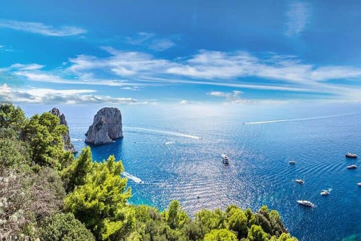 Capri in a Day: Hydrofoil to the Piazzetta, Gardens & Faraglioni photo 1