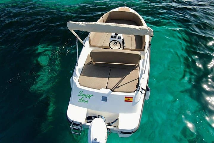 Rent a License-Free Boat in Sant Antoni, Ibiza — Explore Coves & Sunset Cruises photo 2