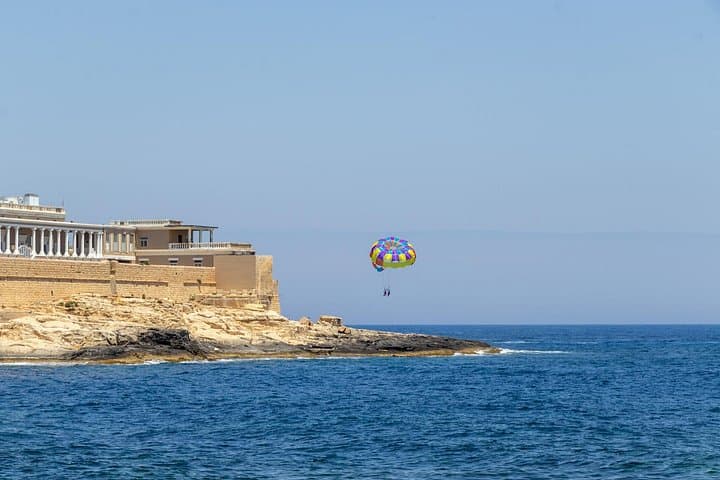 Private Parasailing Over Valletta, Sliema and St Julian's — Malta Coast from Above photo 1