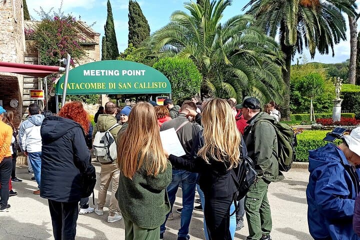 Appian Way Catacombs Guided Tour from the Colosseum — Golf Cart Shuttle & Skip‑the‑Line photo 2