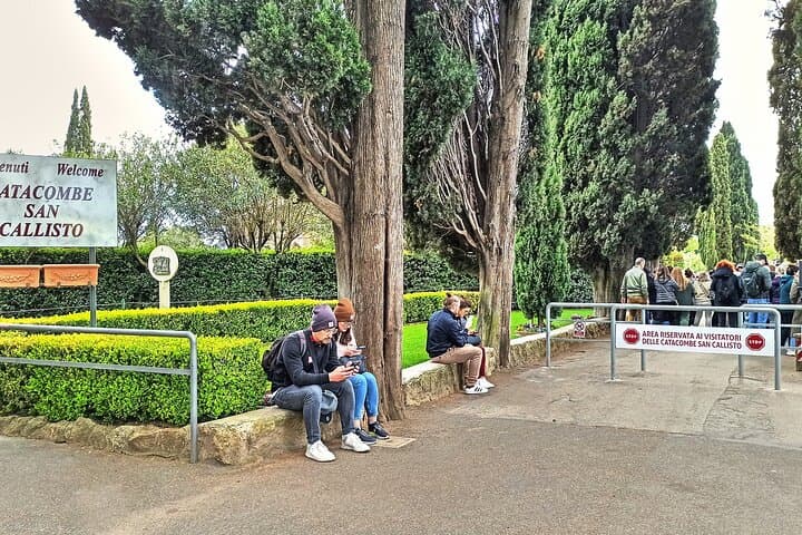 Appian Way Catacombs Guided Tour from the Colosseum — Golf Cart Shuttle & Skip‑the‑Line photo 4