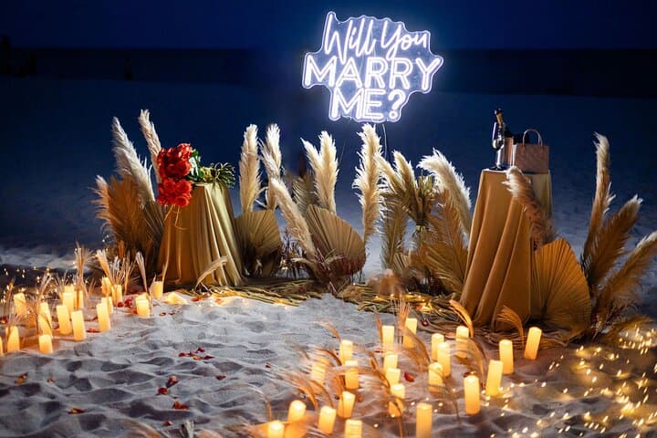 Miami Beach Night Proposal: Private Beach Marriage Proposal with Photographer photo 3