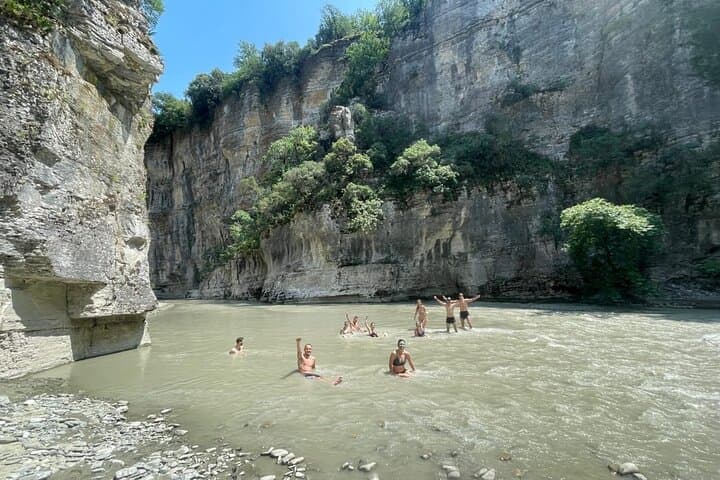 Osum Canyon & Bogove Waterfall Day Trip from Berat — Hike, Swim and Canyon Views