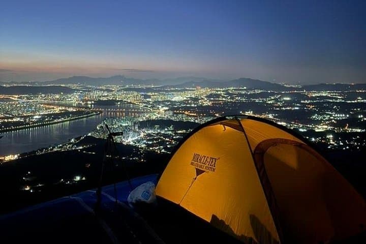 Seoul Mountain Summit Camping: All-Inclusive Hiking, Camping & Korean Food Adventure