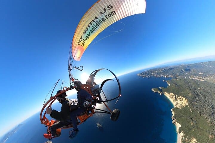 Paramotor Trike Flight over Corfu: Sunrise & Sunset Aerial Tours