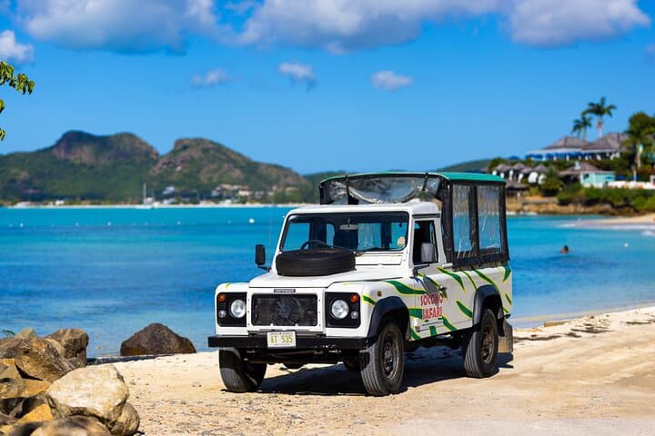 SoCoHo Jeep Safari Antigua — Betty's Hope, Devil's Bridge & Long Bay Beach