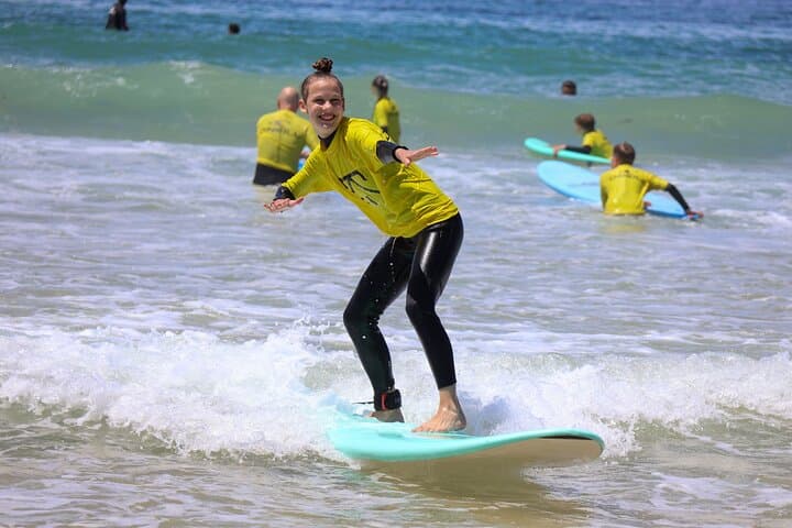 Albufeira Surf Lessons at Galé Beach — Learn to Surf with Wetsuit & Board Included
