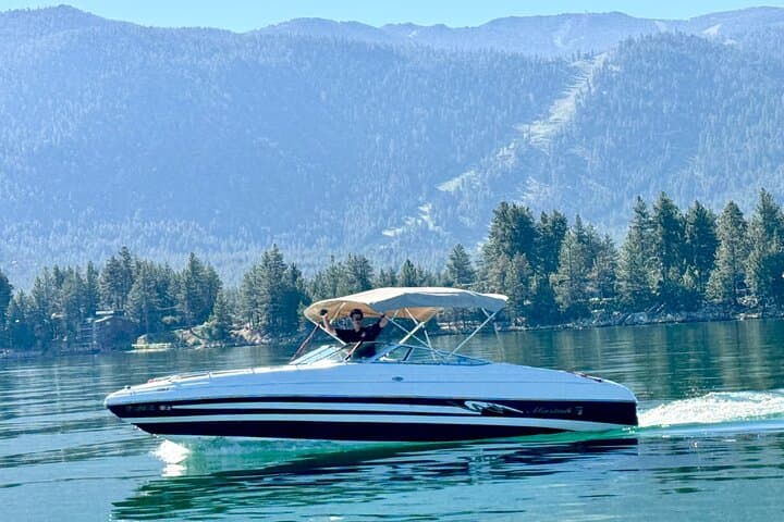 4-Hour Luxury Powerboat Rental on Lake Tahoe — Private White Lightning Tour