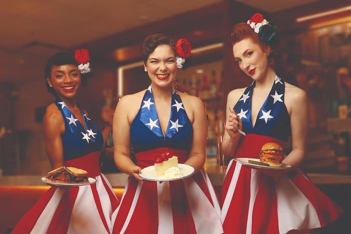 Satin Dollz Live at USA Brooklyn Deli Times Square — Dinner & Swing Show in NYC photo 2