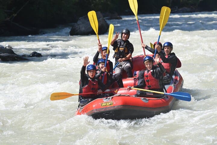 Family Rafting on the Inn River — Engadin, Switzerland