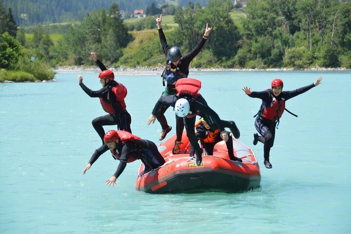 Inn River Whitewater Rafting in Engadin — Scuol Gorge 9km Adventure photo 6