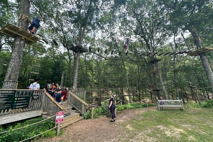 Thrilling Ziplining and Climbing Adventure at Cape Cod’s Premier Aerial Park