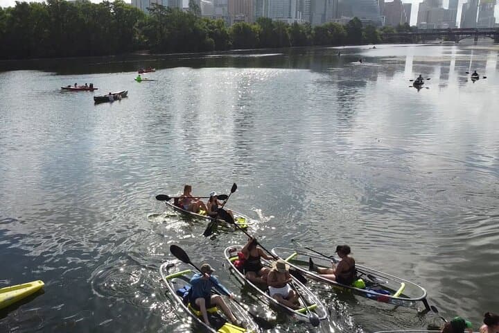 Clear Kayak Tour on Lady Bird Lake: Paddle Beneath Austin's Downtown Skyline photo 2