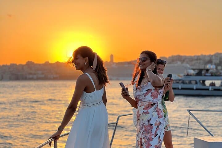 Golden Hour on the Bosphorus: Istanbul Sunset Yacht Cruise with Transfers photo 2