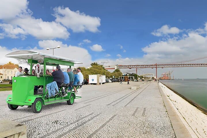 Tropical BeerBike on the Tejo River — Lisbon Riverside Party Bike Tour photo 1