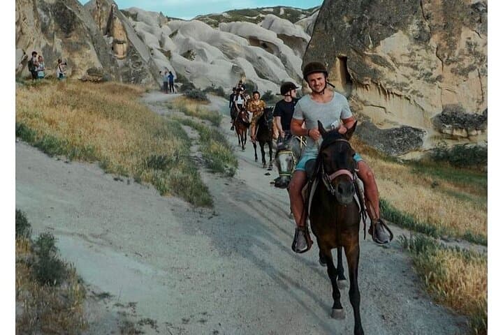 Sunset Horse Riding in Cappadocia — Ride Rose & Red Valleys with Balloon Views photo 3