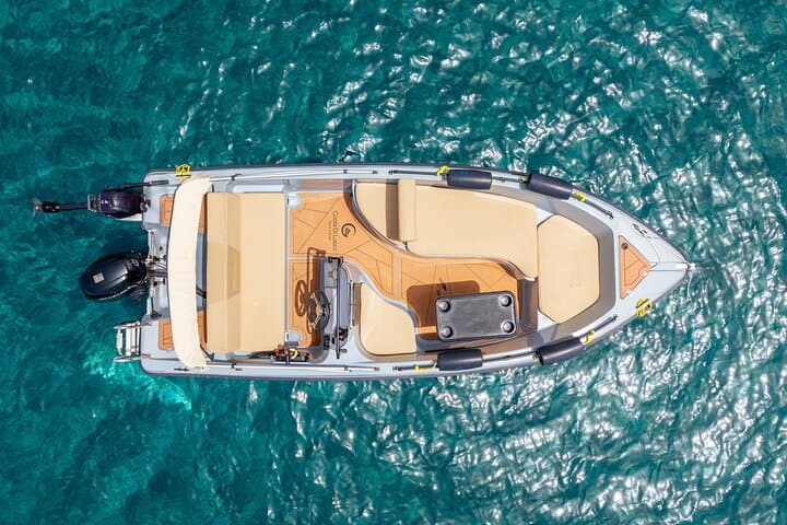 Santorini License-Free Boat Rental: Caldera, Red Beach & Private Snorkel photo 2