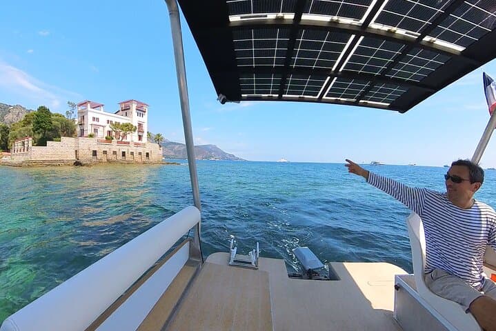 Silent Solar-Powered Riviera Cruise from Beaulieu-sur-Mer — Private 2-Hour Tour