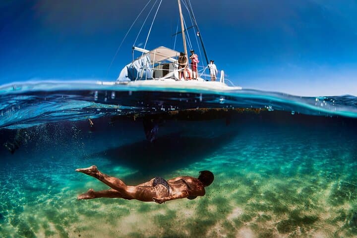 Sail, Snorkel & Chill: Isla Mujeres Catamaran Cruise With Ice Bar photo 3