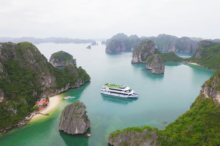 Full-Day Halong Bay Cruise from Hanoi — Sung Sot Cave, Kayak & Titov Island