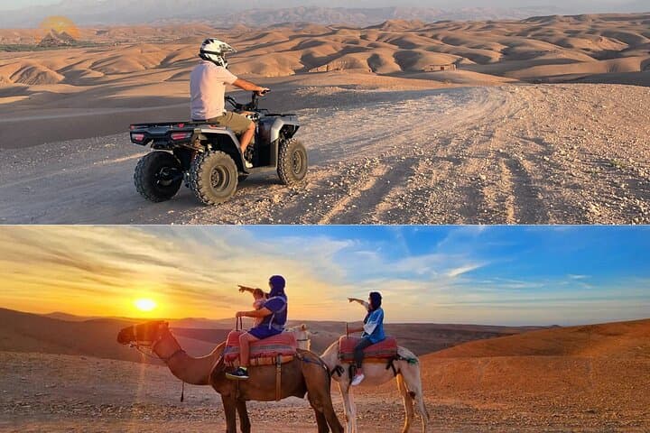 Agafay Desert Quad Bike and Camel Riding Experience Near Marrakech