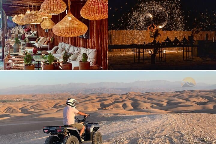 Agafay Desert Quad Bike Adventure with Berber Dinner & Show from Marrakech