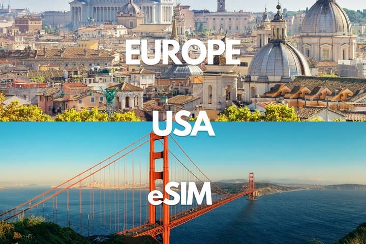 Europe & USA Unlimited Data eSIM — 0.5GB/day to 50GB (30 Days) photo 1