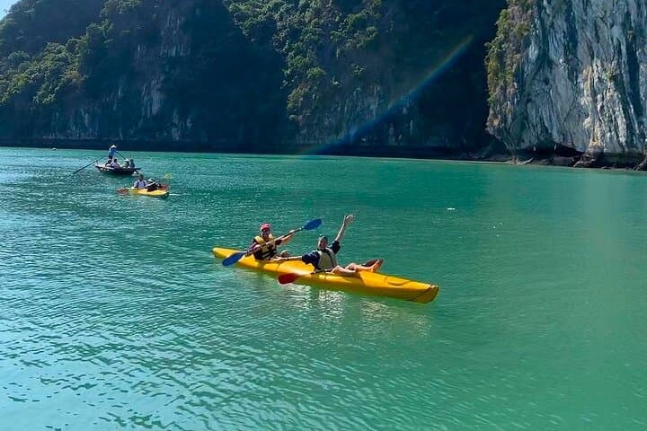 Explore Lan Ha Bay from Cat Ba: One-Day Boat Tour with Kayaks, Beaches & Caves photo 2