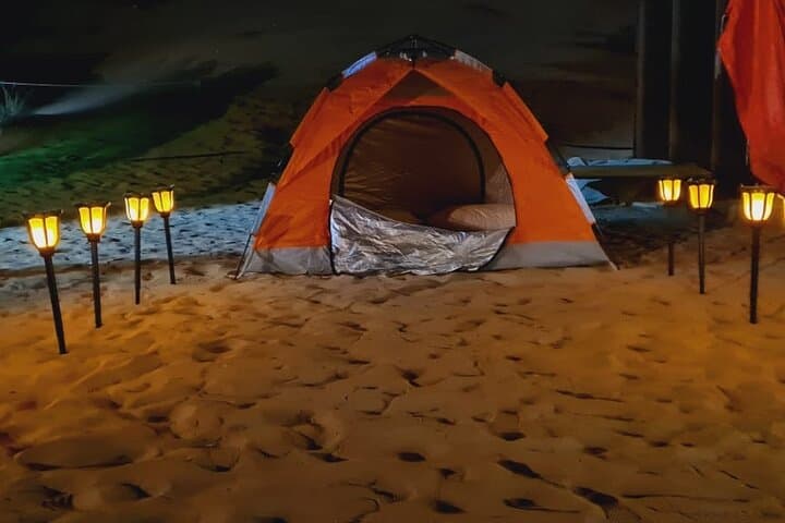 Overnight Desert Safari Dubai: Red Dunes, BBQ & Bedouin Camp Experience