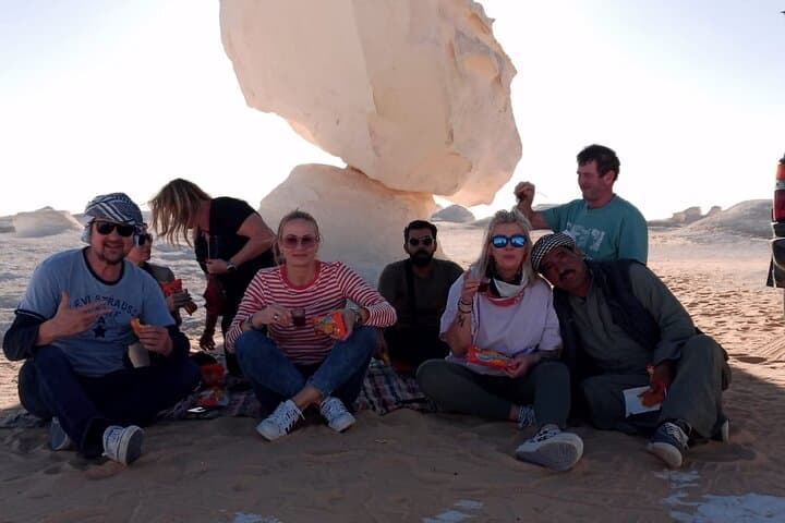 White Desert & Black Desert 3-Day Camping Adventure in Egypt's Western Desert