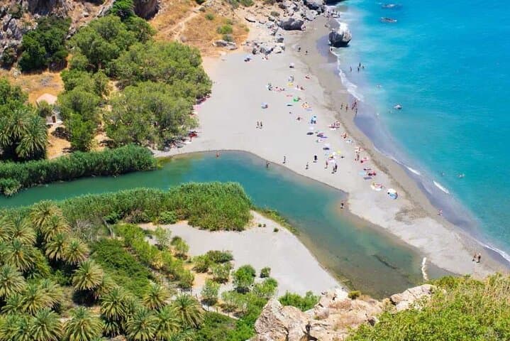 Rethymno Old Town, Kourtaliotiko Falls & Preveli Palm Beach — Private Day Tour in Crete photo 2