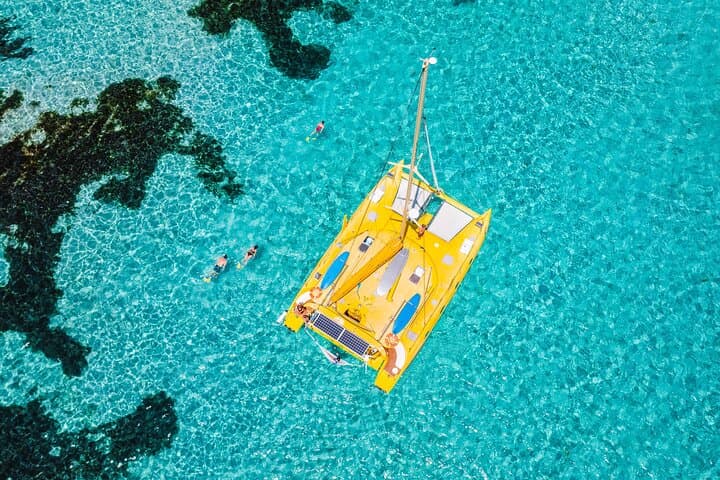 Rottnest Island Snorkel & Sail: Half-Day Catamaran Adventure from Thomson Bay