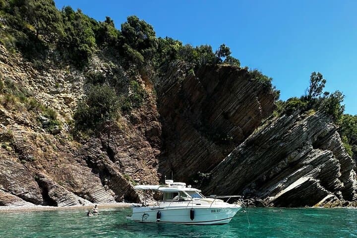 Half-Day Boat Rental from Marina Bar, Montenegro — Swim, Snorkel & Explore Hidden Coves