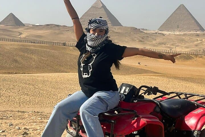 Giza Pyramids & Sahara ATV: Private Half-Day Adventure from Cairo photo 5