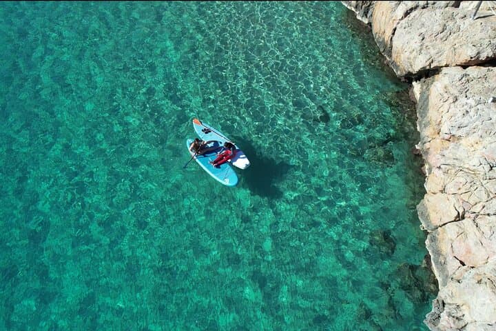 Sunset Paddle Surf to Cala Salada, Punta Galera & Cala Saladeta — Ibiza SUP Snorkel Excursion photo 3