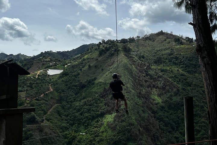Zip-line, Climb & Hike to Salto del Buey Waterfall — Day Trip from Medellín photo 2