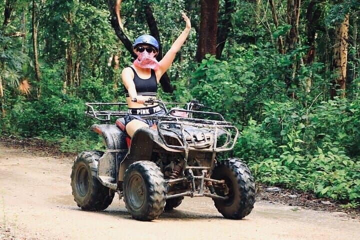 ATV & Cenote Cavern Tour in Tulum — Jungle ATVs, Ziplines & Nohoch Swim photo 6