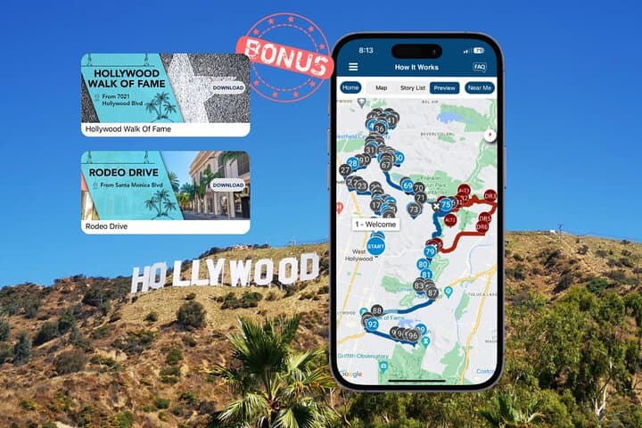 Hollywood Celebrity Homes Self-Guided Audio Driving Tour