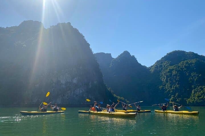 Sunset on Lan Ha Bay: Kayaking, Swimming & Boat-Jumping from Cat Ba photo 4