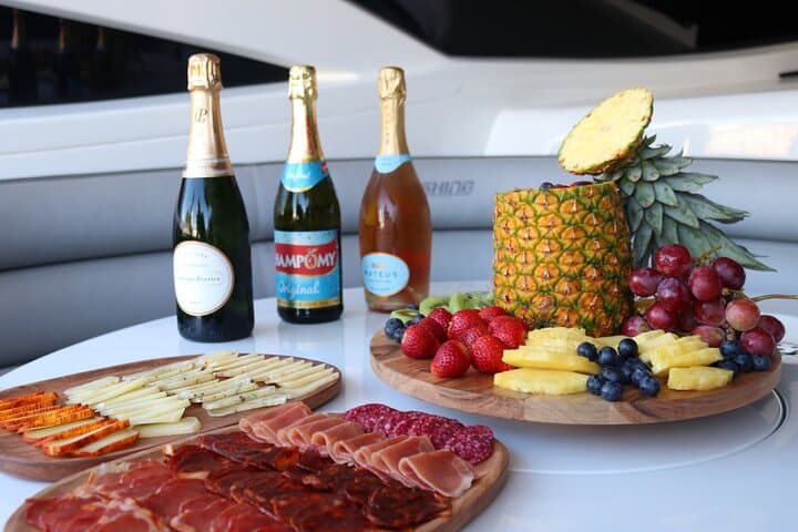 Half-Day Luxury Yacht Charter from Marina Albufeira: Private Cruise to Algarve Coves photo 2