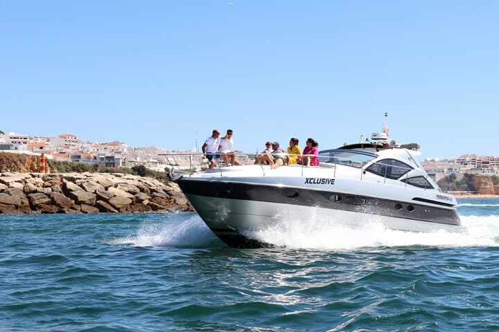 Half-Day Luxury Yacht Charter from Marina Albufeira: Private Cruise to Algarve Coves photo 3