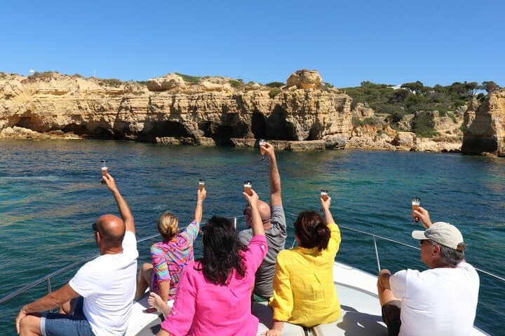 Half-Day Luxury Yacht Charter from Marina Albufeira: Private Cruise to Algarve Coves photo 5
