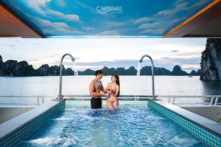 Halong Bay Day Cruise: Kayak, Swim & Sung Sot Cave on a Luxury Carnival Cruise photo 4