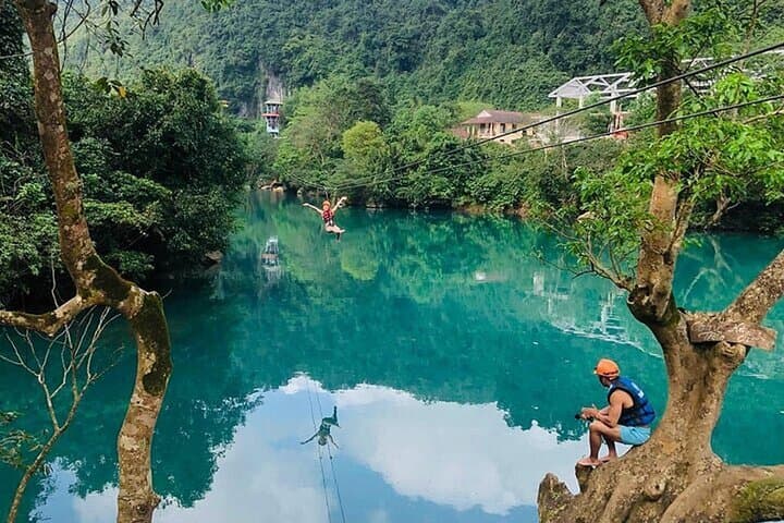 Full-Day Phong Nha & Dark Cave Adventure from Dong Hoi — Caves, Zipline, and Son River photo 3