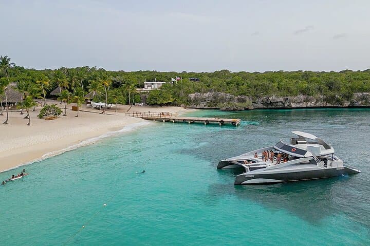 Full-Day Luxury Catamaran to Catalina Island from La Romana — Snorkel, Open Bar & Lunch